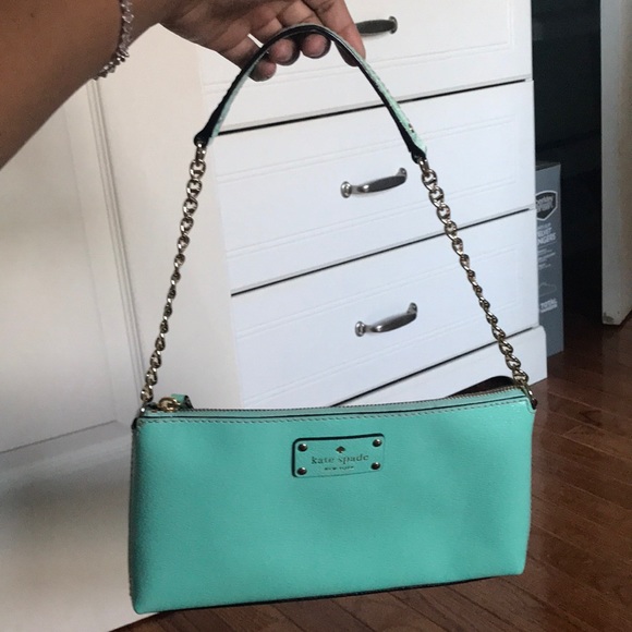 kate spade Handbags - MUST GO Kate Spade Light Blue Shoulder Bag